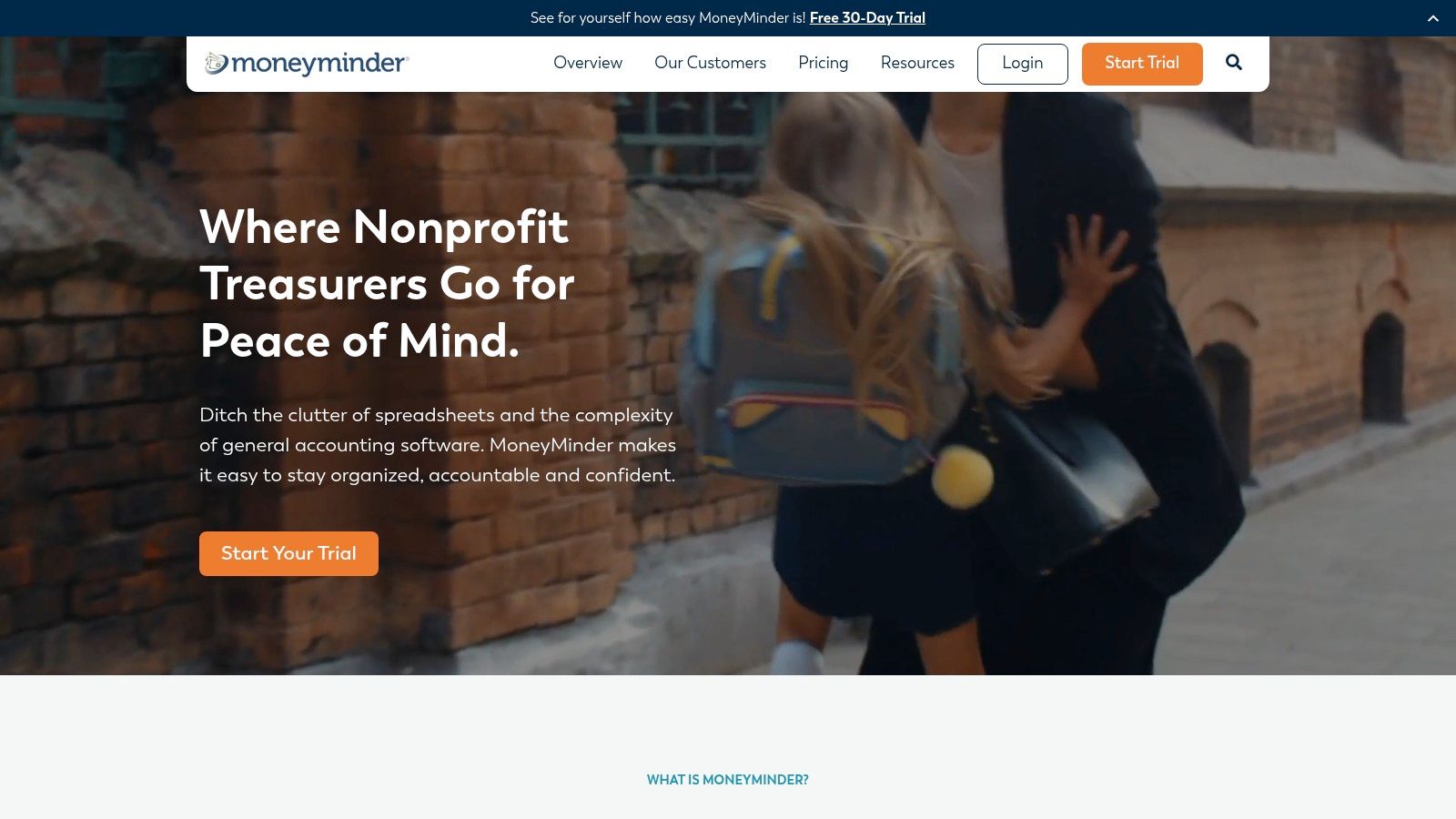 MoneyMinder dashboard showing budget and transaction overview