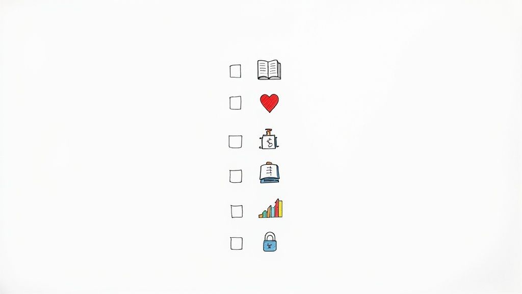 A person working on a laptop with financial charts and graphs displayed on the screen, indicating bookkeeping tasks.