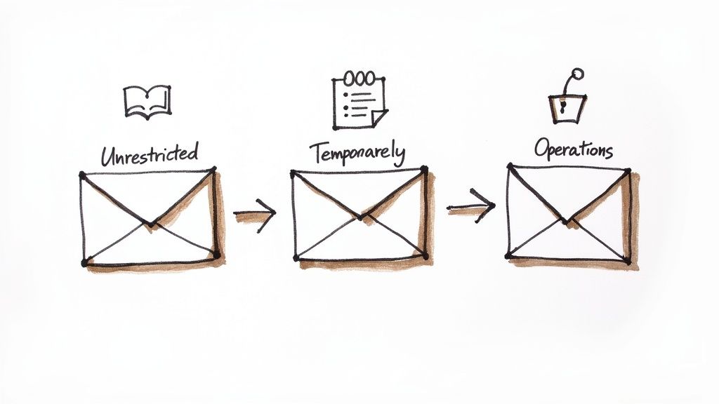 Several envelopes with dollar signs on them, representing different funds for a nonprofit.