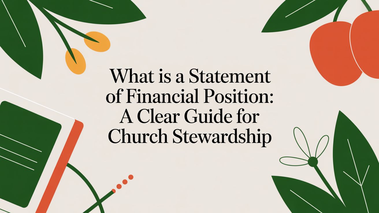 What is a statement of financial position: A Clear Guide for Church Stewardship